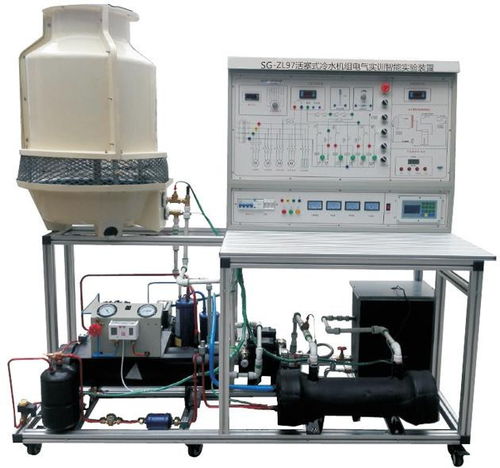 活塞式冷水机组电气实训智能实验装置, 空调制冷制热实验室设备